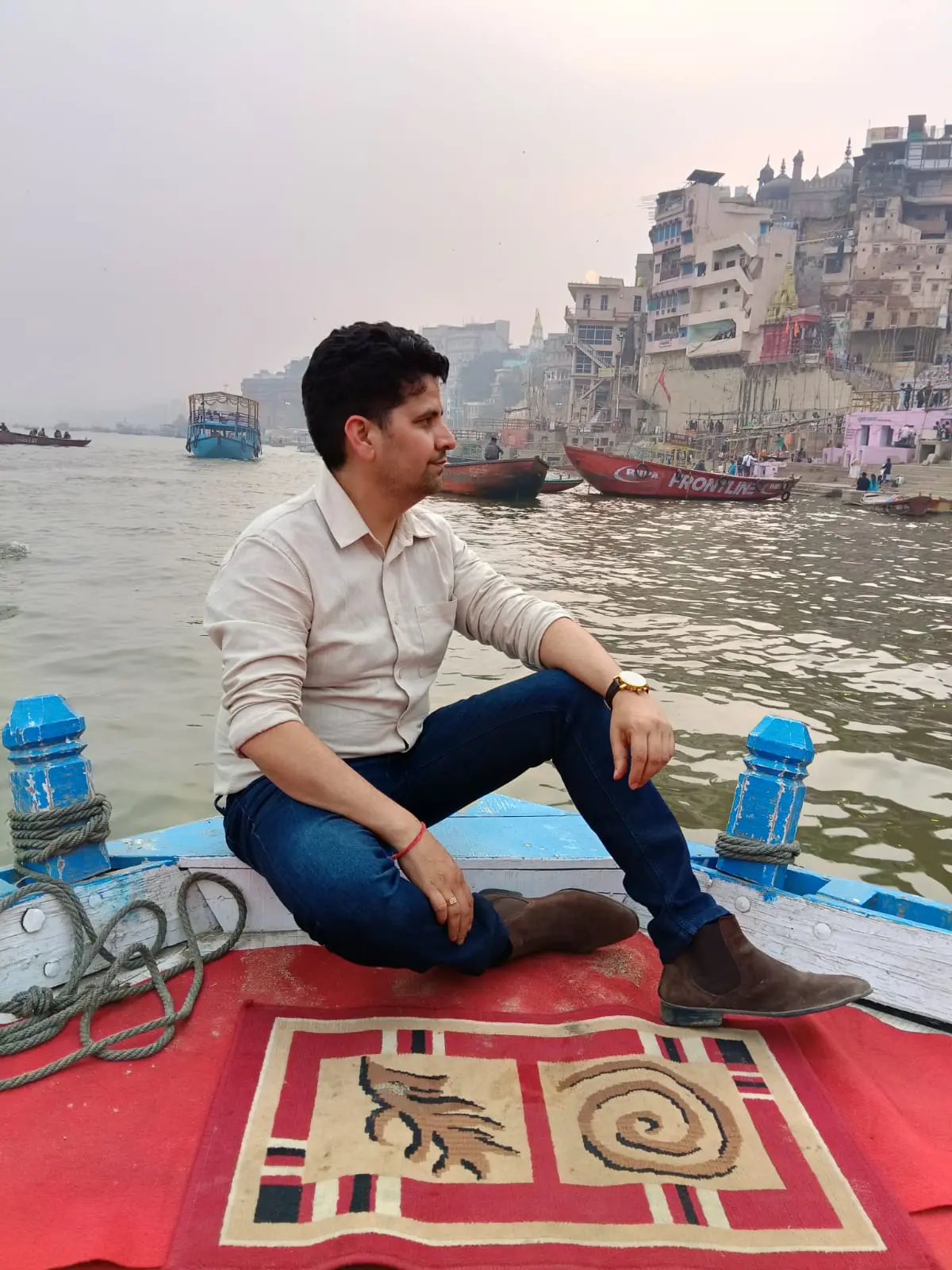 Varanasi ghat skyline for the Varanasi Express Tour